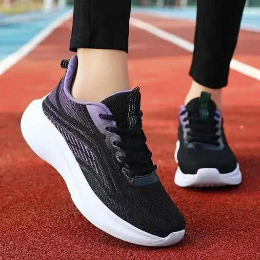 Casual Anti-Slip Running Shoes - Breathable Mesh Sneakers for Women, Summer Hiking & Tennis