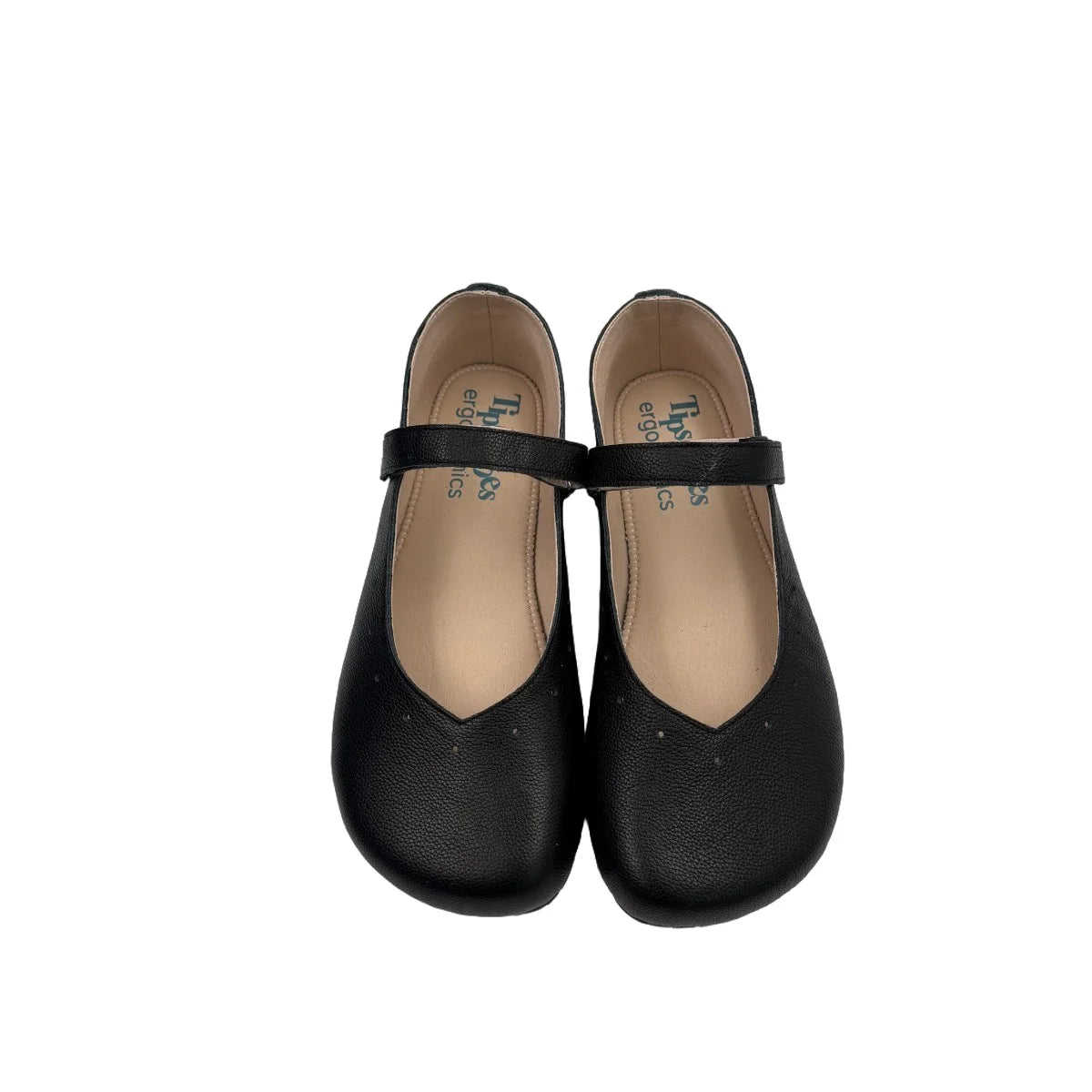 Mary Jane Ballerina Flats - Barefoot Soft Sole Leather Shoes with Wide Toe Box
