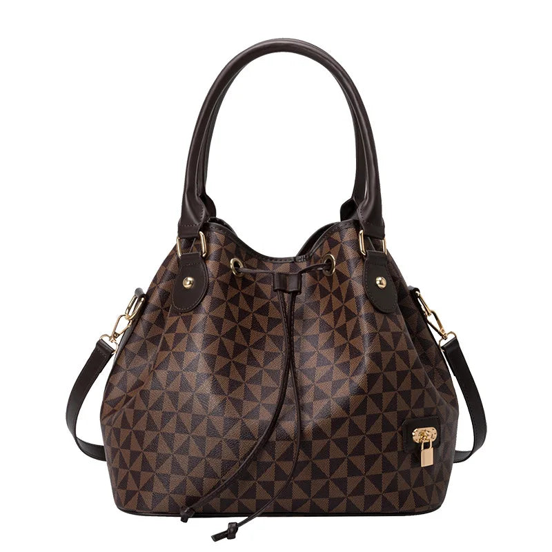 Trendy Women's Printed Bucket Bag - Large Capacity Luxury Crossbody & Shoulder Handbag