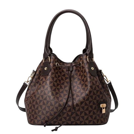 Trendy Women's Printed Bucket Bag - Large Capacity Luxury Crossbody & Shoulder Handbag