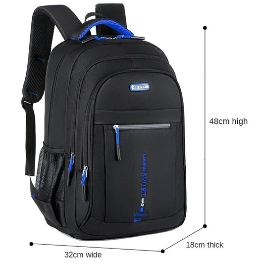 Men's Oxford Waterproof Business & School Backpack - Laptop Rucksack for Travel and Students
