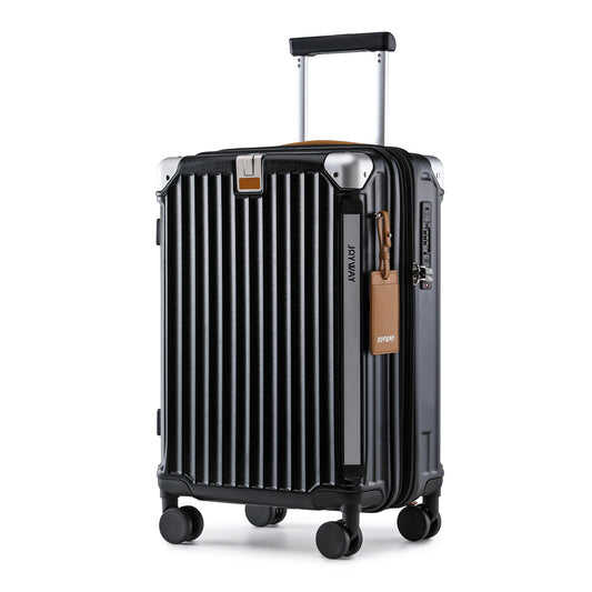 20-Inch Expandable Lightweight Luggage Suitcase with Cup Holder, TSA Lock & Spinner Wheels - Durable Travel Carry-On