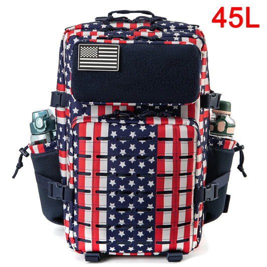 25L/45L Tactical Backpack for Men & Women - Outdoor Survival Bug Out Bag with Bottle Holder