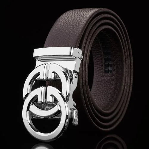 Luxury Designer GG Leather Belt - Double G Buckle, Premium Strap for Men & Women