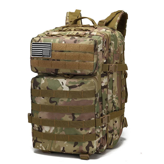 50L Tactical Backpack for Men - Waterproof Large Capacity Travel & Outdoor Sports Rucksack