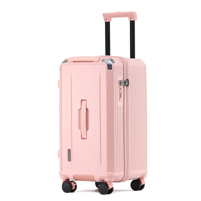 Luxury Large-Capacity Travel Trolley Luggage - 22 to 36 Inch Silent Brake Suitcase for Men & Women