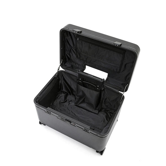 Aluminum Alloy Frame ABS Trolley Suitcase - Top-Opening Boarding Luggage with Universal Wheels & TSA Customs Code Lock