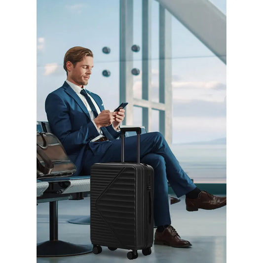 3-Piece ABS Luggage Set - 20"/24"/28" Spinner Carry-On Suitcases with Matching Color & TSA Lock