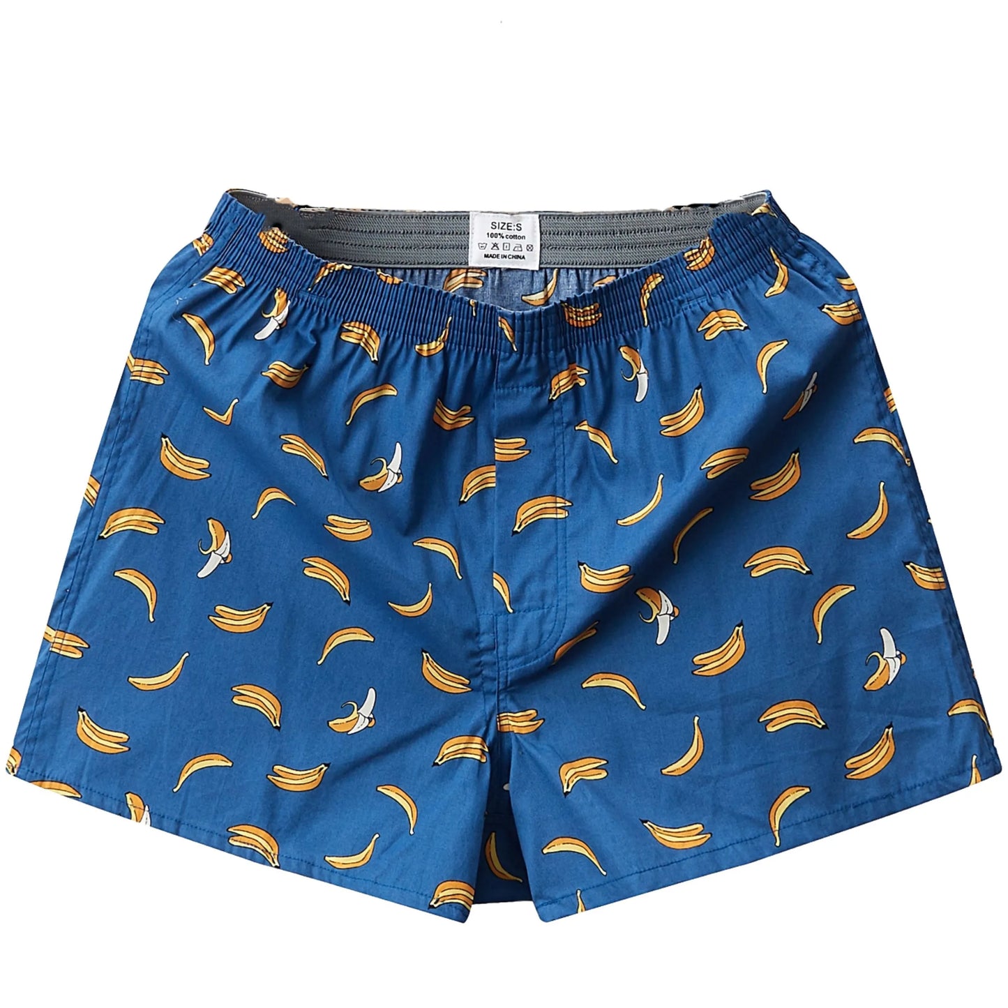 Men’s 100% Cotton Boxer Brief - Soft, Comfortable, Stretch Home Shorts with Aloe Fabric