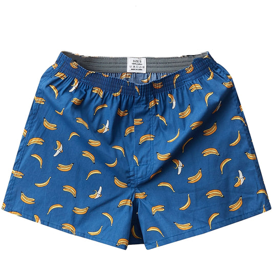 Men’s 100% Cotton Boxer Brief - Soft, Comfortable, Stretch Home Shorts with Aloe Fabric