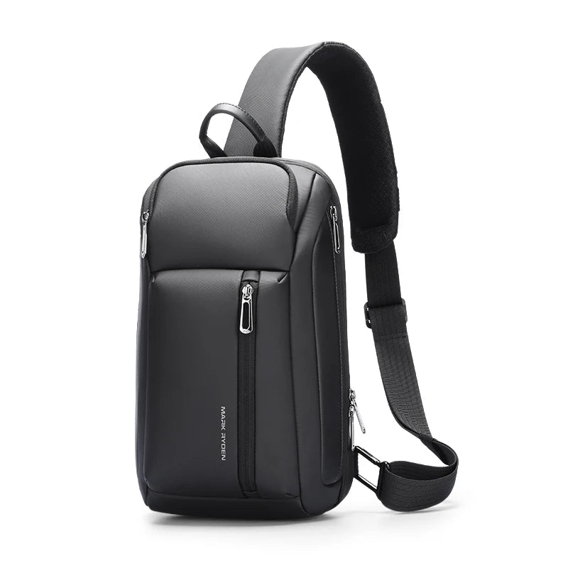 MarkRyden Colonne Men’s Chest Bag | Waterproof Fashion Crossbody Sling Bag with Large Capacity