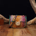 Mini Croco Flip Crossbody - Colorful Lipstick Shoulder Bag with Twist Lock