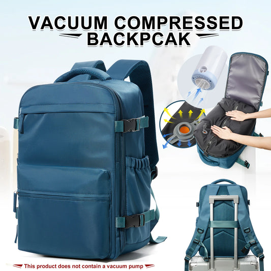 Ryanair Approved Travel Backpack - Compression Cabin Bag for Women & Men, Business Laptop Handbag for Airplane Travel