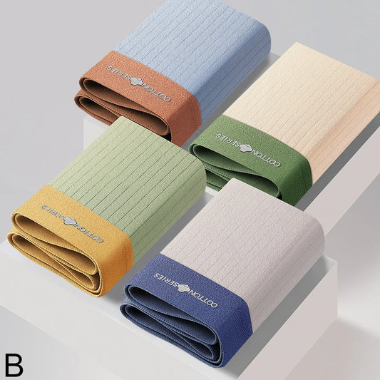 Men’s Cotton Boxer Briefs - Comfortable, Skin-Friendly, Antibacterial, Large Size Summer Underwear