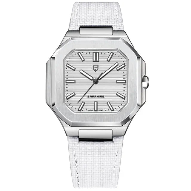 Pagani Design Men’s Luxury Quartz Watch - Sapphire Glass, Stainless Steel Sports Timepiece, Waterproof Wristwatch