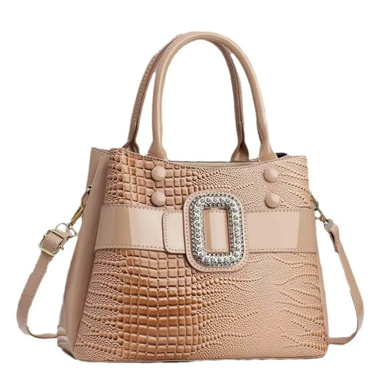 CrocElite CarryAll - Premium Leather Shoulder & Crossbody Tote for Women