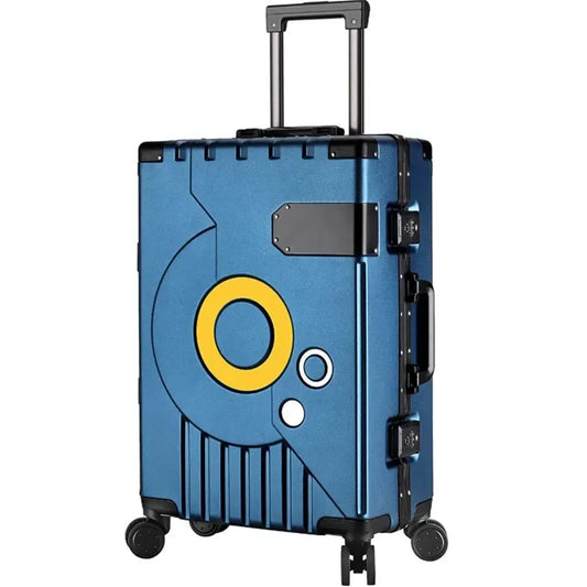 Aluminum Frame Suitcase - Silent Wheels, TSA Lock, Fashion Rolling Trolley Luggage 20/22/24/28 Inch