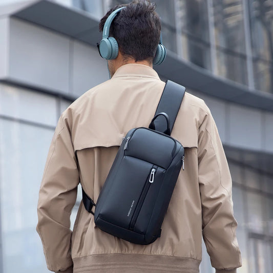 MarkRyden Colonne Men’s Chest Bag | Waterproof Fashion Crossbody Sling Bag with Large Capacity