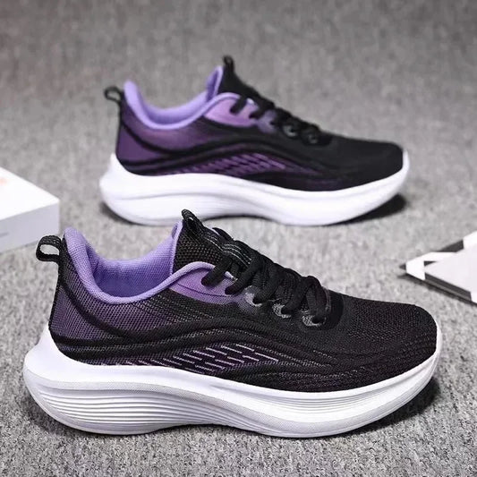 Casual Anti-Slip Running Shoes - Breathable Mesh Sneakers for Women, Summer Hiking & Tennis