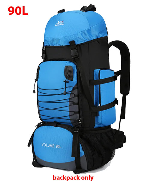 90L Large Capacity Travel & Camping Backpack - Outdoor Hiking, Climbing, and Mountaineering Rucksack for Men & Women