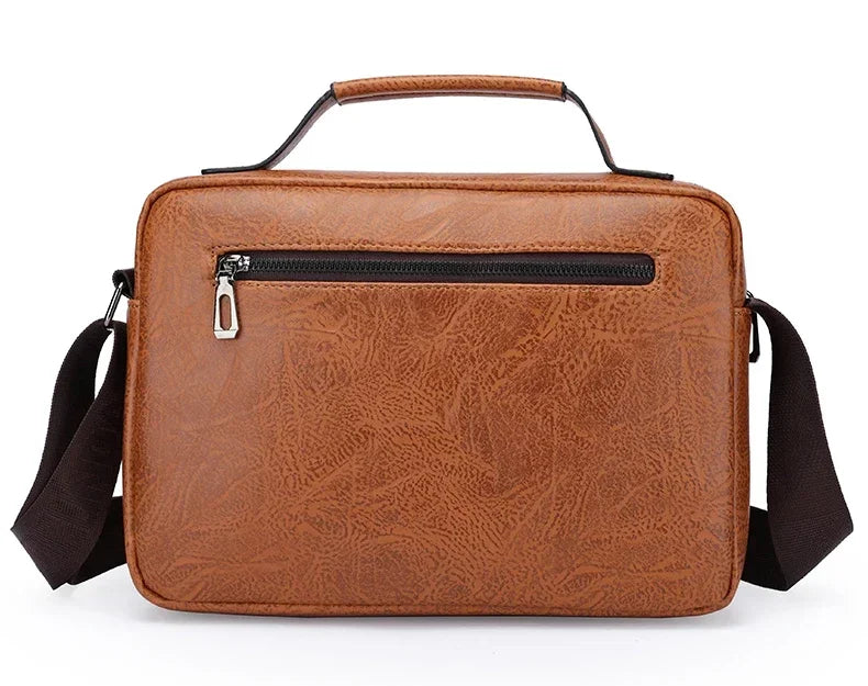 Kangaroo Brand Men’s Leather Messenger Bag | Luxury Crossbody Shoulder Handbag for Business & Casual Use