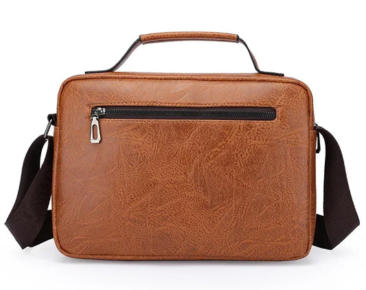 Kangaroo Brand Men’s Leather Messenger Bag | Luxury Crossbody Shoulder Handbag for Business & Casual Use