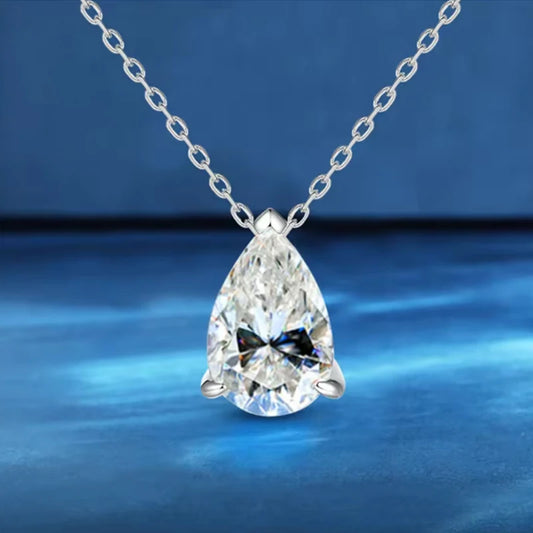 One Carat Moissanite Earrings - 925 Sterling Silver Elegant Sparkling Jewelry for Women