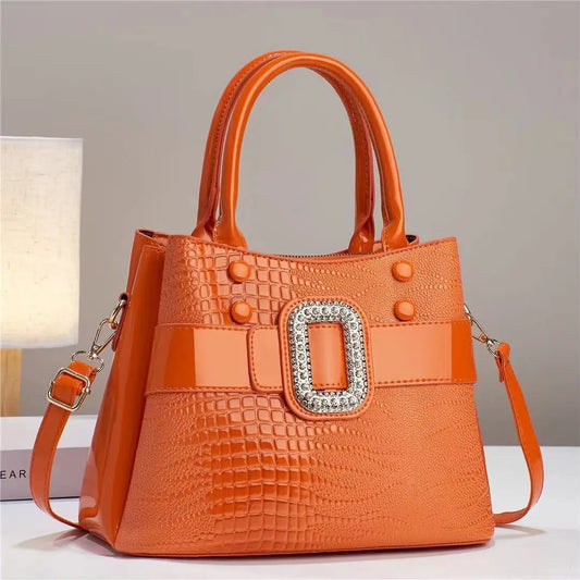 CrocElite CarryAll - Premium Leather Shoulder & Crossbody Tote for Women