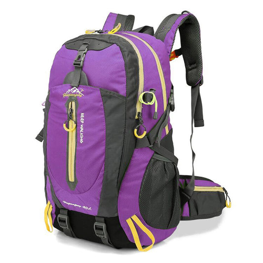 40L Water-Resistant Travel & Hiking Backpack - Outdoor Camping, Trekking, Laptop Daypack for Men & Women