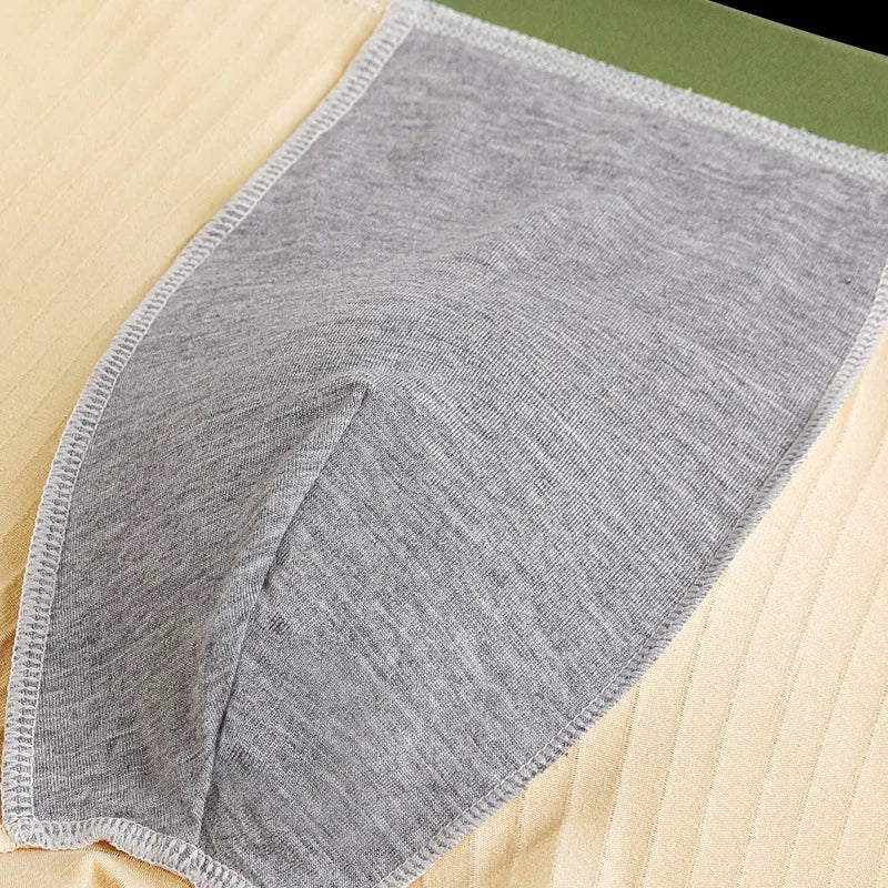 Men’s Cotton Boxer Briefs - Comfortable, Skin-Friendly, Antibacterial, Large Size Summer Underwear