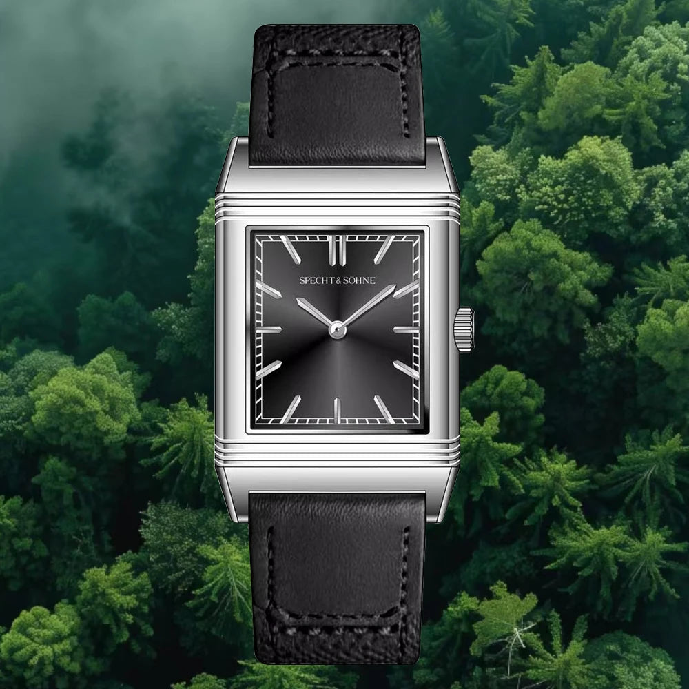 Specht & Söhne Men’s Ultrathin Square Watch - Luxury Quartz Movement, Elegant Casual Timepiece, 24.4MM