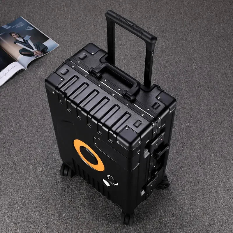 Aluminum Frame Suitcase - Silent Wheels, TSA Lock, Fashion Rolling Trolley Luggage 20/22/24/28 Inch