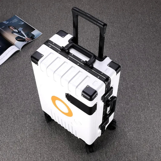 Aluminum Frame Suitcase - Silent Wheels, TSA Lock, Fashion Rolling Trolley Luggage 20/22/24/28 Inch