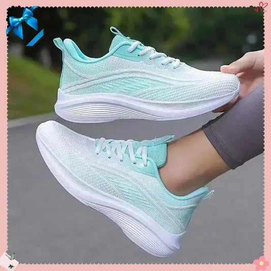 Casual Anti-Slip Running Shoes - Breathable Mesh Sneakers for Women, Summer Hiking & Tennis
