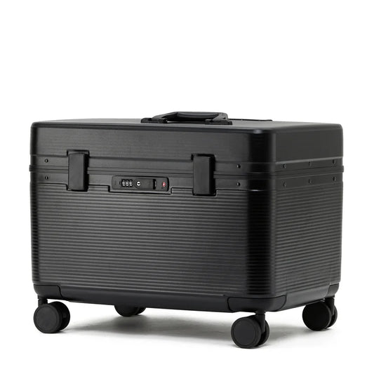 Aluminum Alloy Frame ABS Trolley Suitcase - Top-Opening Boarding Luggage with Universal Wheels & TSA Customs Code Lock