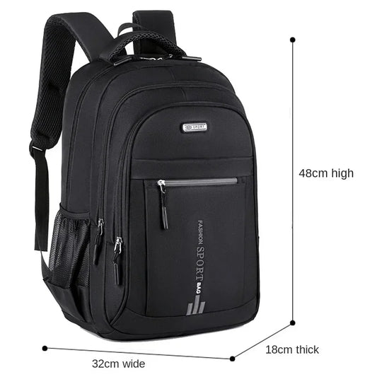 Men's Oxford Waterproof Business & School Backpack - Laptop Rucksack for Travel and Students