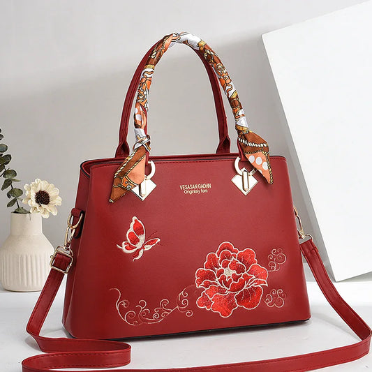 Bohemian Embroidered Elegance – Premium Oversized Wedding & Shopping Crossbody Tote