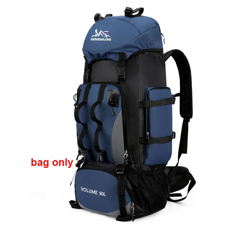 90L Waterproof Hiking & Camping Backpack - Large Capacity Outdoor Trekking Rucksack for Travel & Sports