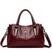 Triluxe Soft Leather Crossbody - Elegant 3-Layer Shoulder Handbag for Women