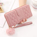 Women's Long PU Leather Wallet - Large Capacity Card Holder & Zipper Coin Purse with Phone Compartment and Wristlet