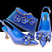 Women’s Pointed Toe Shoes & Bag Set - Floral Decoration, Elegant Party & Daily Wear