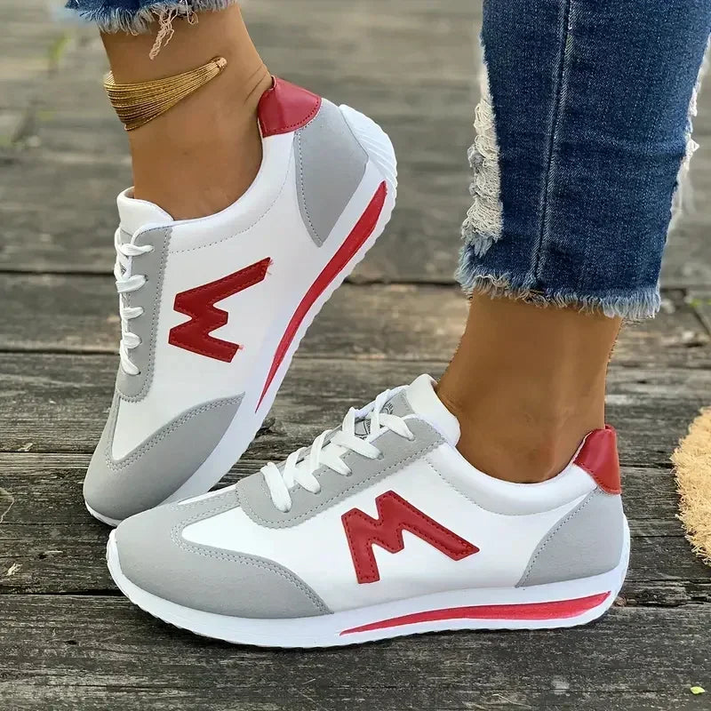 Fashion Round-Toe Sneakers - Versatile, Comfortable, Breathable Casual Shoes for Women