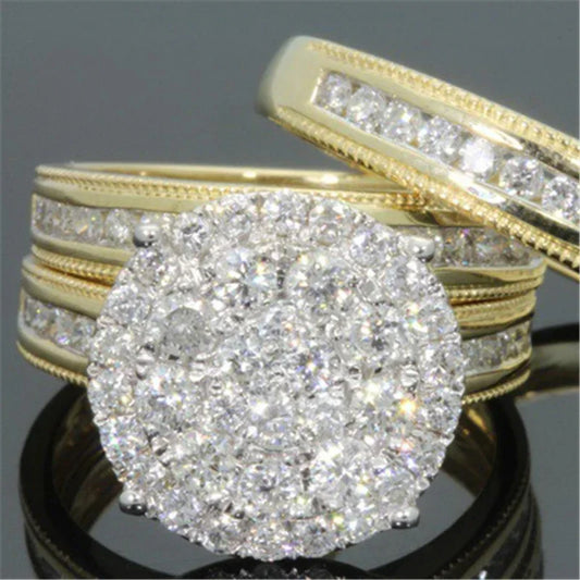 Natural 2-Carat Diamond Ring – 18K Gold Wedding and Fine Jewelry for Women & Men