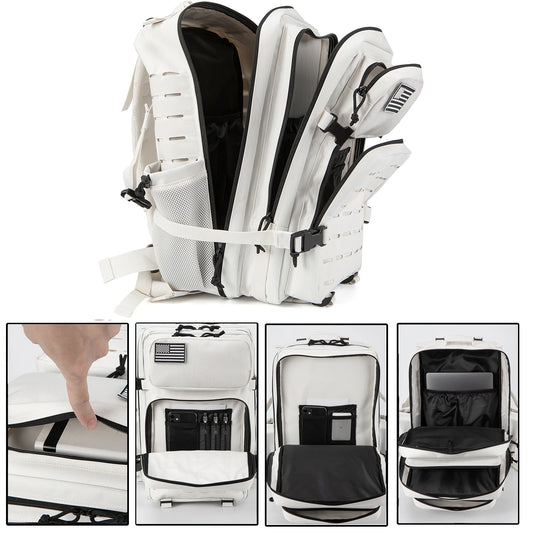 25L/45L Tactical Backpack for Men & Women - Outdoor Survival Bug Out Bag with Bottle Holder