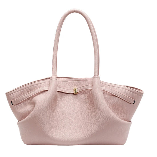 Moods Lychee Pattern Underarm Shoulder Bags For Women Soft PU Leather Large Capacity Mini Tote Bag
