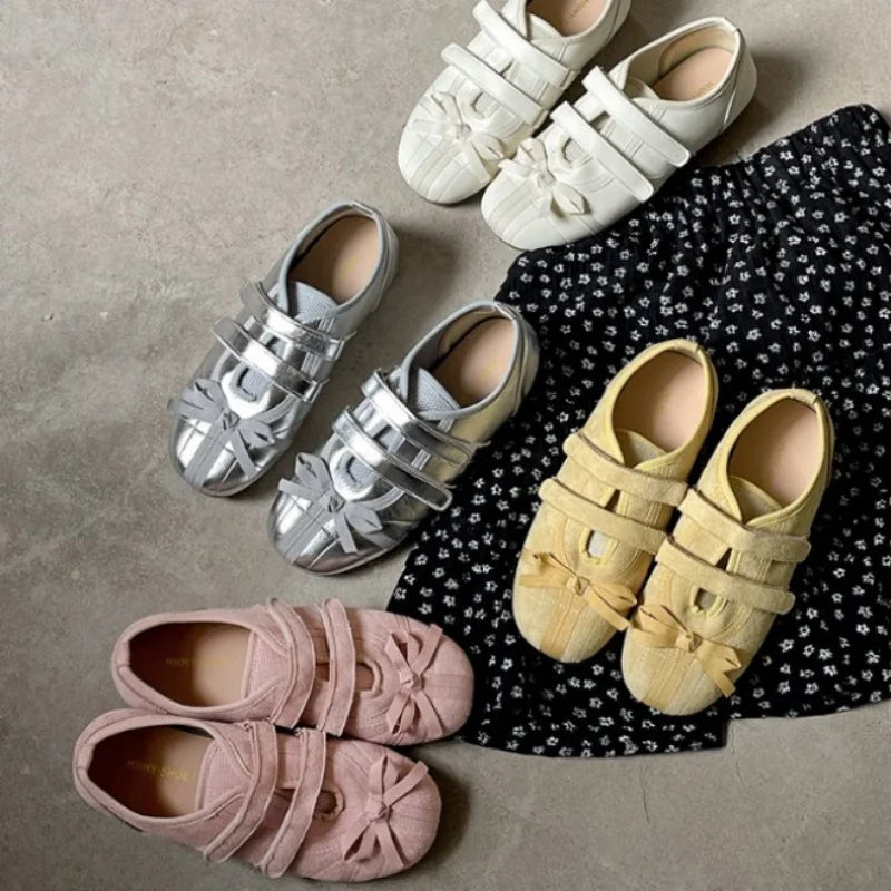 Women’s Mary Jane Cross-Strap Flats - Elegant Round-Toe Ballerinas with Soft Comfortable Sole