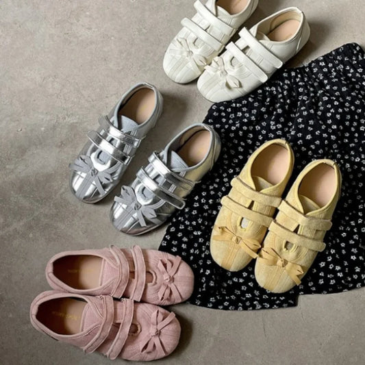 Women’s Mary Jane Cross-Strap Flats - Elegant Round-Toe Ballerinas with Soft Comfortable Sole