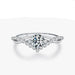 MODIAN Crown D Color Moissanite Ring – Delicate Lab Diamond 925 Sterling Silver Wedding & Engagement Jewelry