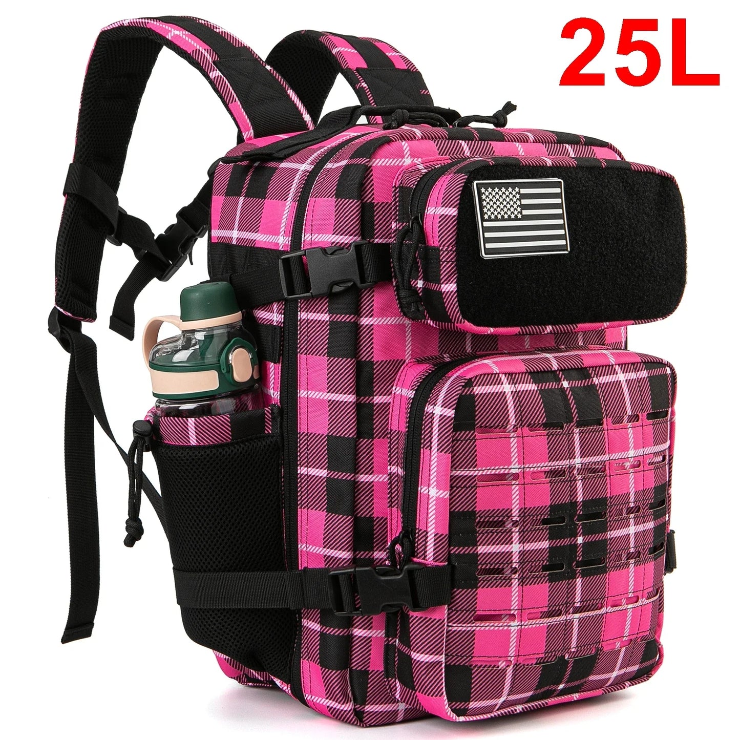 25L/45L Tactical Backpack for Men & Women - Outdoor Survival Bug Out Bag with Bottle Holder
