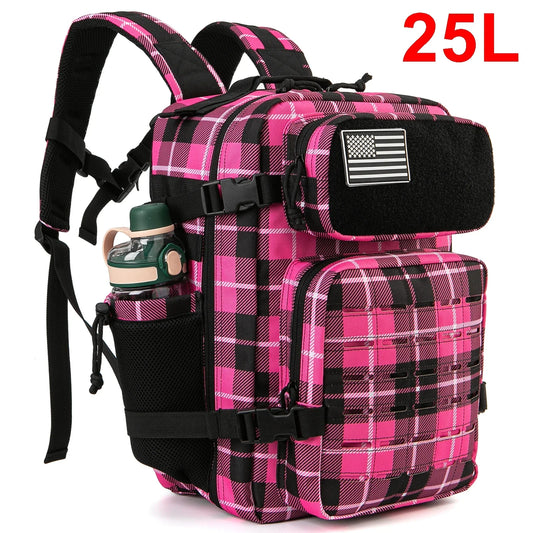 25L/45L Tactical Backpack for Men & Women - Outdoor Survival Bug Out Bag with Bottle Holder